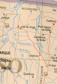 Mapa do rio Comandante Fontoura